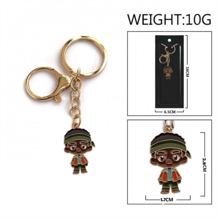 Stranger Things Anime peripheral colorful drip oil alloy keychain pendant price for 5 pcs