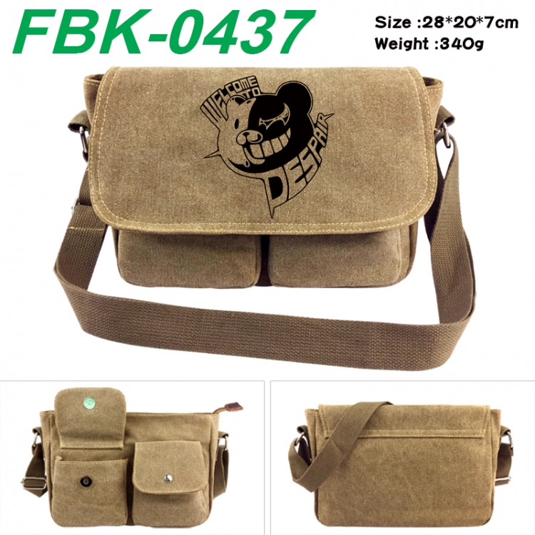 Dangan-Ronpa Anime peripheral canvas shoulder bag shoulder bag 28x20x7cm