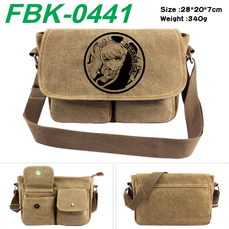 Dangan-Ronpa Anime peripheral canvas shoulder bag shoulder bag 28x20x7cm