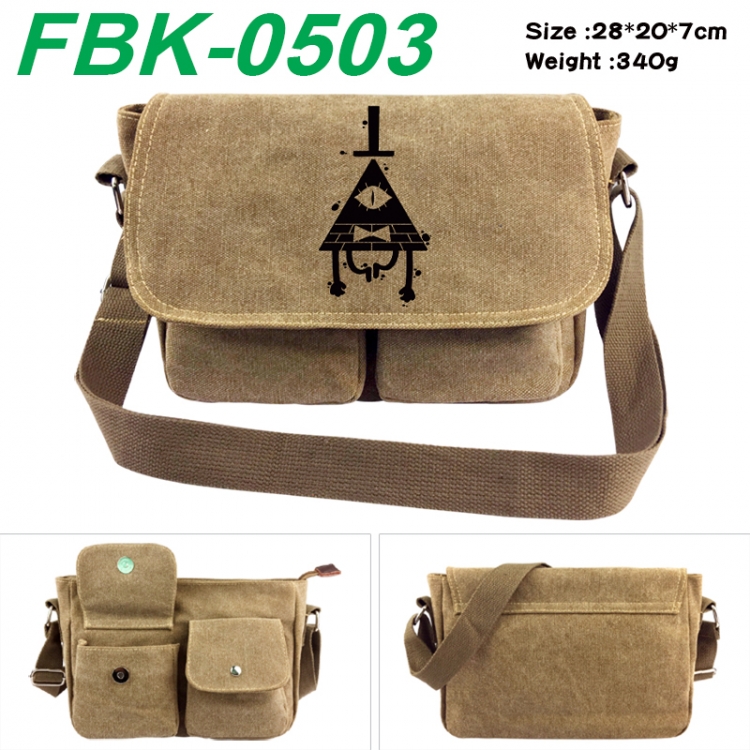 Gravity Falls Anime peripheral canvas shoulder bag shoulder bag 28x20x7cm