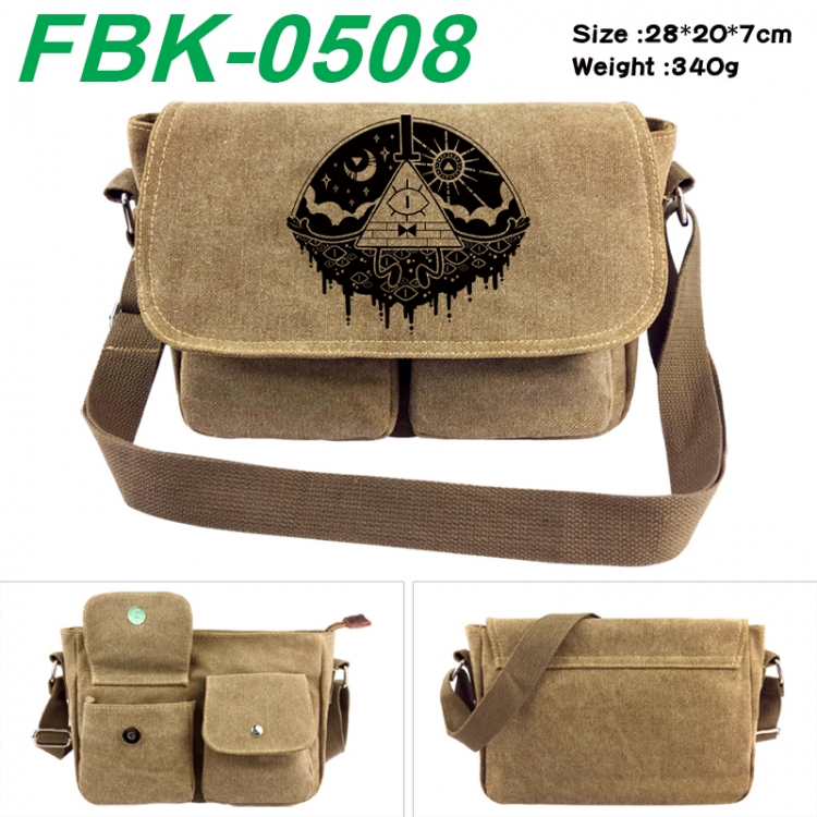 Gravity Falls Anime peripheral canvas shoulder bag shoulder bag 28x20x7cm