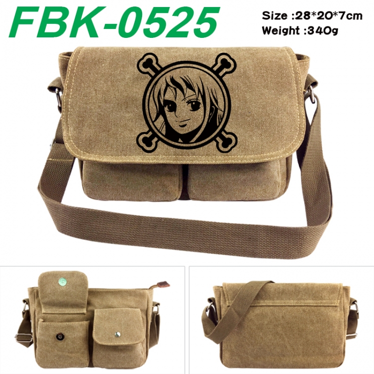 One Piece Anime peripheral canvas shoulder bag shoulder bag 28x20x7cm