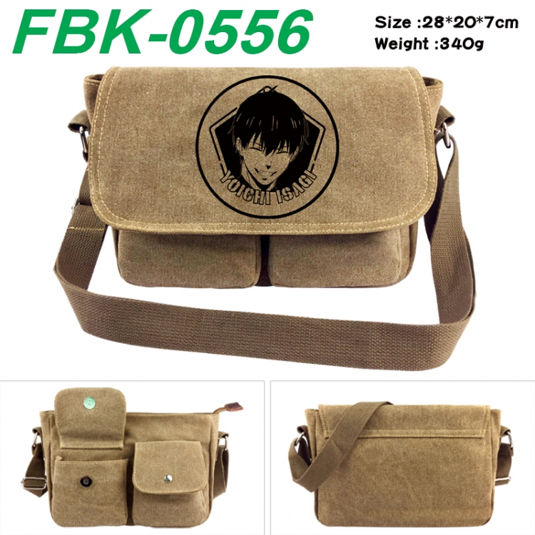 BLUE LOCK Anime peripheral canvas shoulder bag shoulder bag 28x20x7cm
