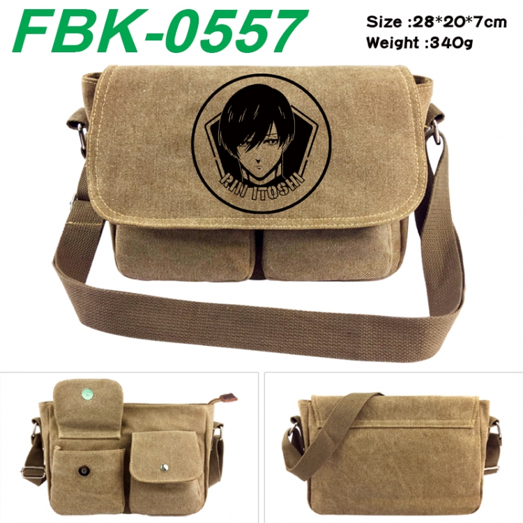 BLUE LOCK Anime peripheral canvas shoulder bag shoulder bag 28x20x7cm