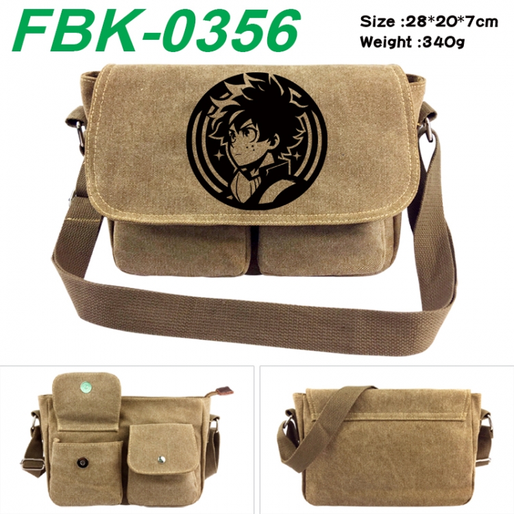 My Hero Academia Anime peripheral canvas shoulder bag shoulder bag 28x20x7cm