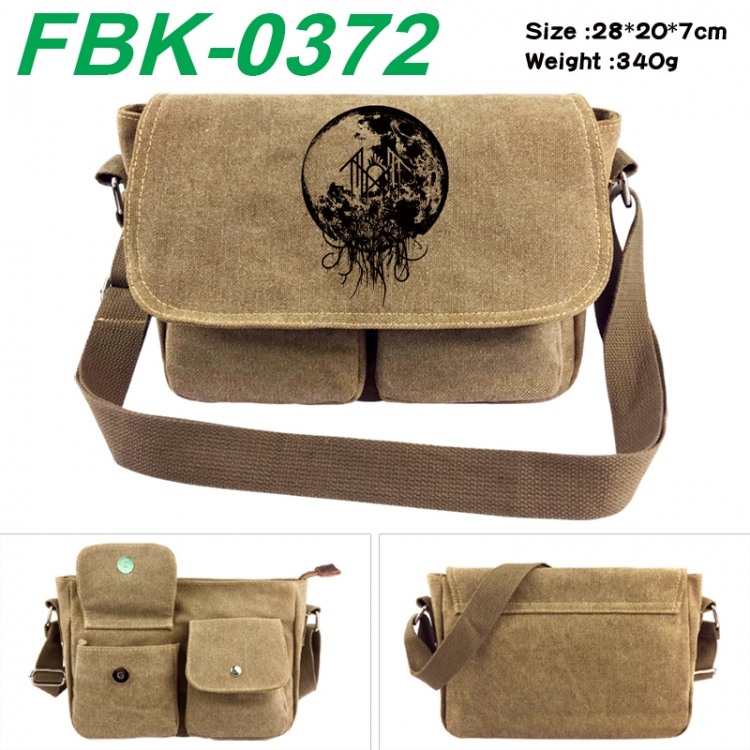 Sleep Token Anime peripheral canvas shoulder bag shoulder bag 28x20x7cm
