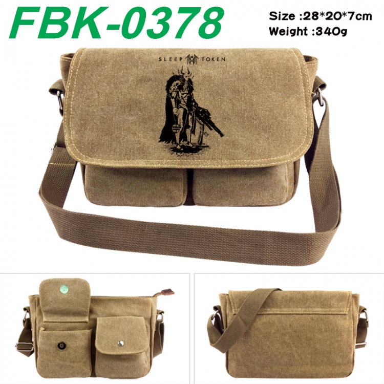 Sleep Token Anime peripheral canvas shoulder bag shoulder bag 28x20x7cm