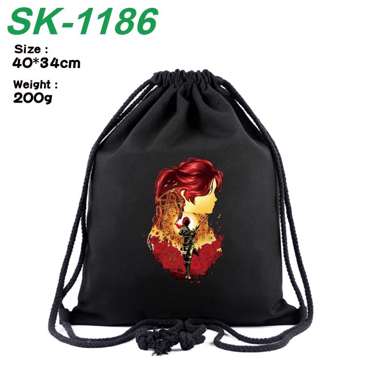 Clair Obscur: Expedition 33  Anime Coloring Book Drawstring Backpack 40X34cm 200g