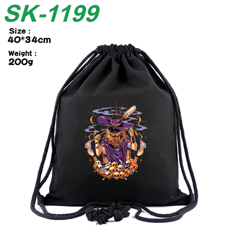 Hades Anime Coloring Book Drawstring Backpack 40X34cm 200g
