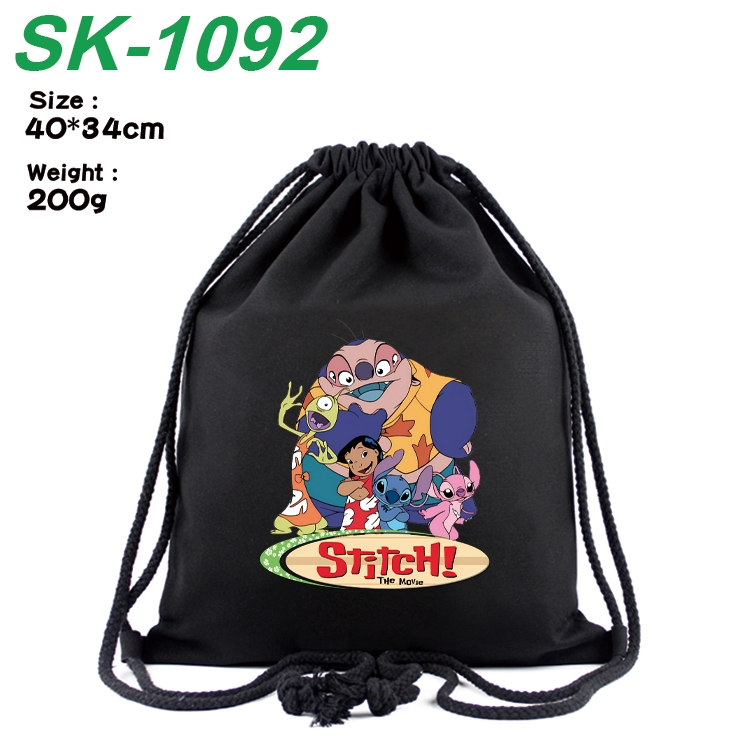 Lilo & Stitch Anime Coloring Book Drawstring Backpack 40X34cm 200g