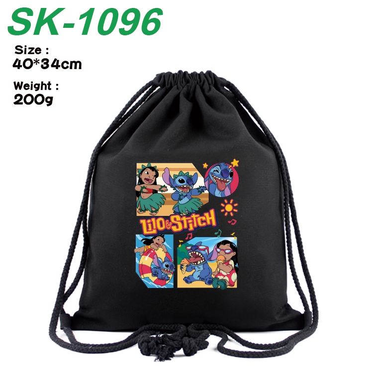 Lilo & Stitch Anime Coloring Book Drawstring Backpack 40X34cm 200g