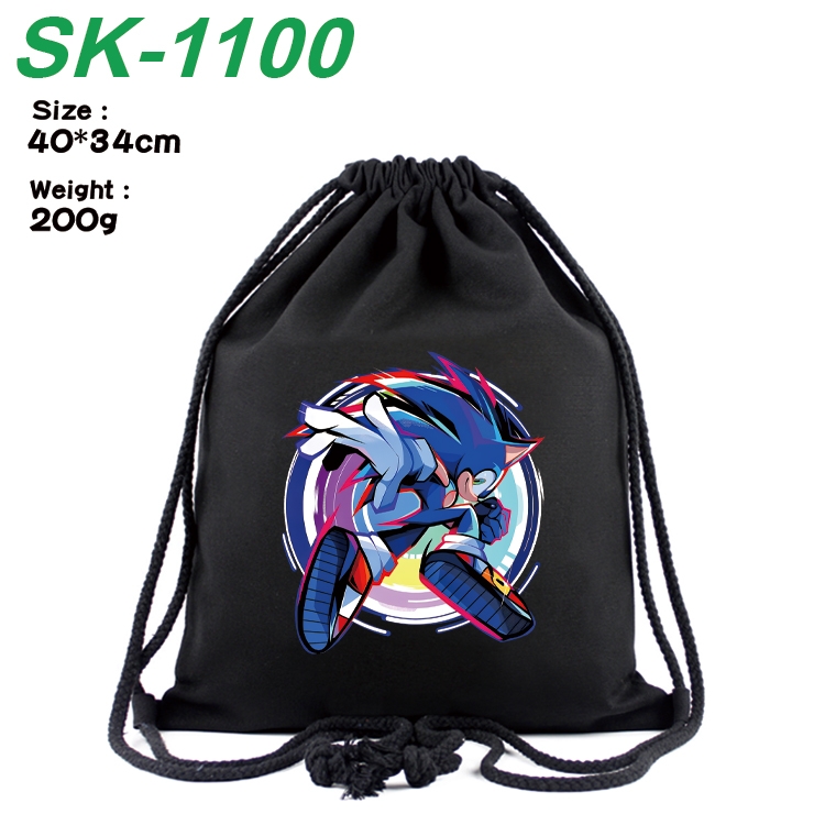 Sonic The Hedgehog Anime Coloring Book Drawstring Backpack 40X34cm 200g