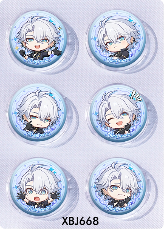Honkai: Star Rail Anime peripheral pill bar badge 25mm a set of 6 price for 5 sets 