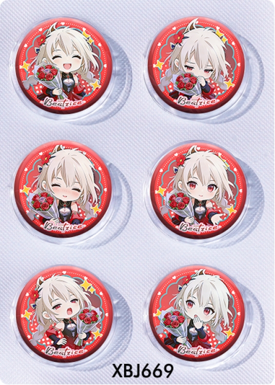 Honkai: Star Rail Anime peripheral pill bar badge 25mm a set of 6 price for 5 sets 