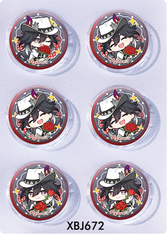 Honkai: Star Rail Anime peripheral pill bar badge 25mm a set of 6 price for 5 sets 