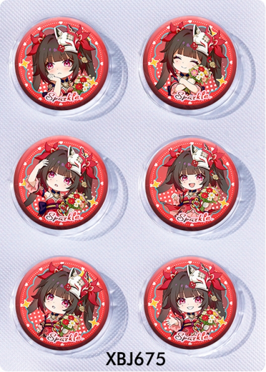 Honkai: Star Rail Anime peripheral pill bar badge 25mm a set of 6 price for 5 sets 