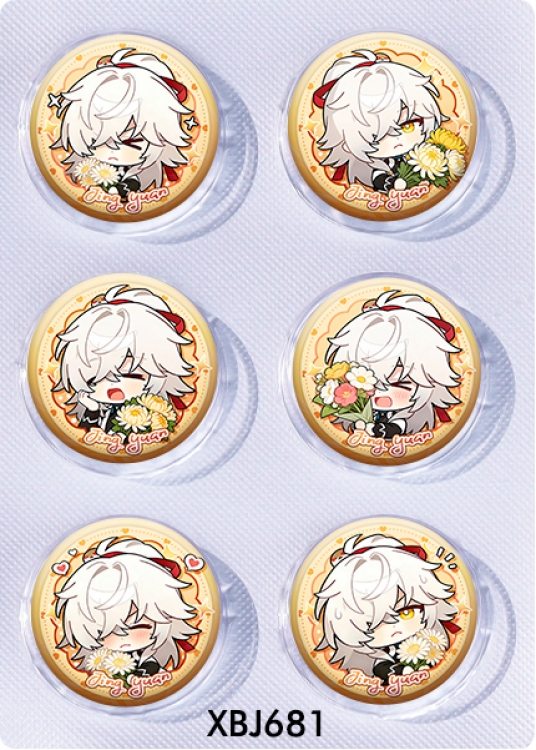 Honkai: Star Rail Anime peripheral pill bar badge 25mm a set of 6 price for 5 sets 