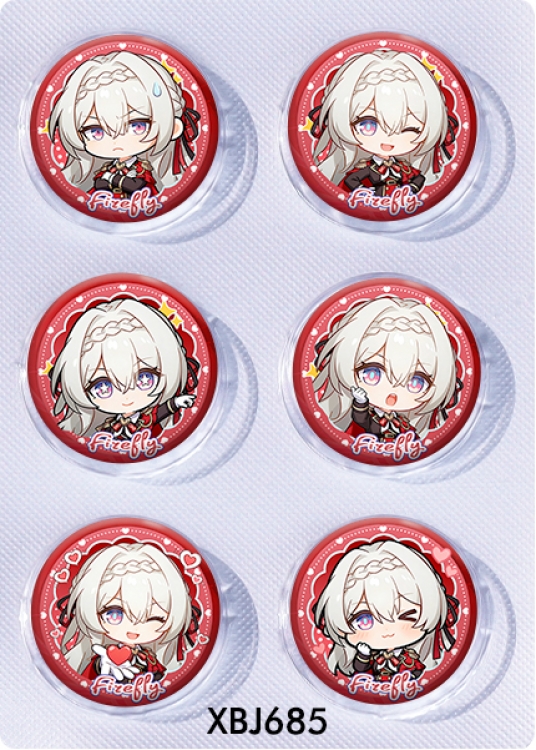 Honkai: Star Rail Anime peripheral pill bar badge 25mm a set of 6 price for 5 sets 