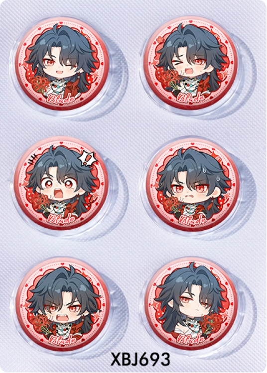 Honkai: Star Rail Anime peripheral pill bar badge 25mm a set of 6 price for 5 sets 