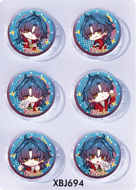 Honkai: Star Rail Anime peripheral pill bar badge 25mm a set of 6 price for 5 sets 