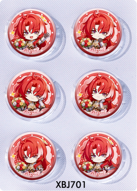 Honkai: Star Rail Anime peripheral pill bar badge 25mm a set of 6 price for 5 sets 