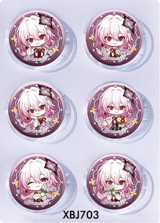 Honkai: Star Rail Anime peripheral pill bar badge 25mm a set of 6 price for 5 sets 
