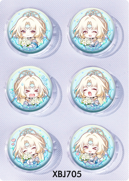 Honkai: Star Rail Anime peripheral pill bar badge 25mm a set of 6 price for 5 sets 
