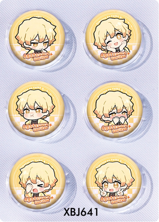 Demon Slayer Kimets Anime peripheral pill bar badge 25mm a set of 6 price for 5 sets