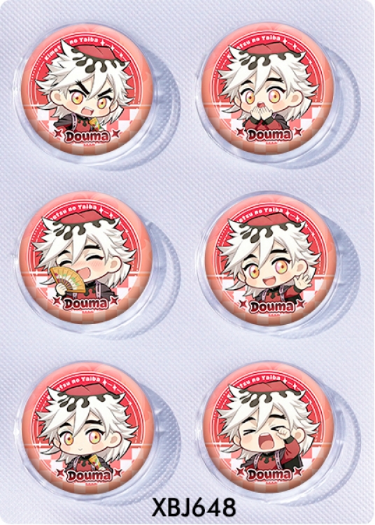 Demon Slayer Kimets Anime peripheral pill bar badge 25mm a set of 6 price for 5 sets