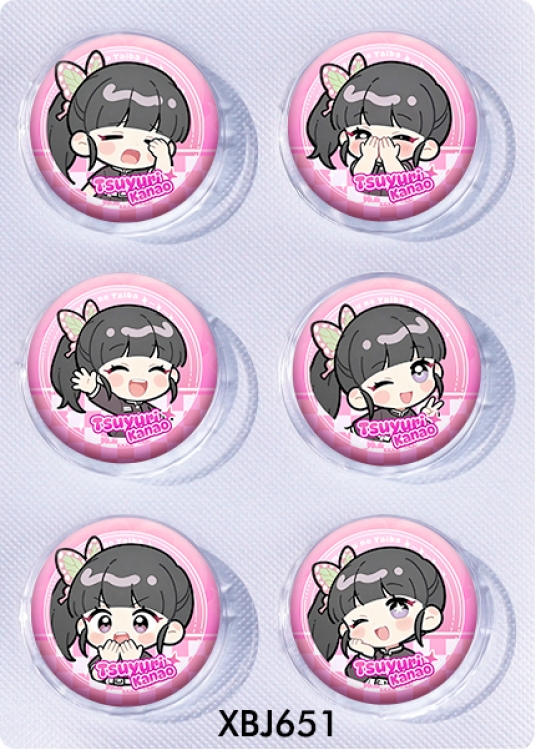 Demon Slayer Kimets Anime peripheral pill bar badge 25mm a set of 6 price for 5 sets
