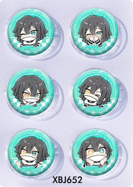 Demon Slayer Kimets Anime peripheral pill bar badge 25mm a set of 6 price for 5 sets