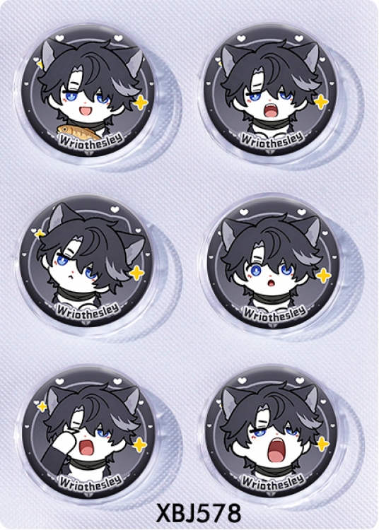 Genshin Impact Anime peripheral pill bar badge 25mm a set of 6 price for 5 sets 