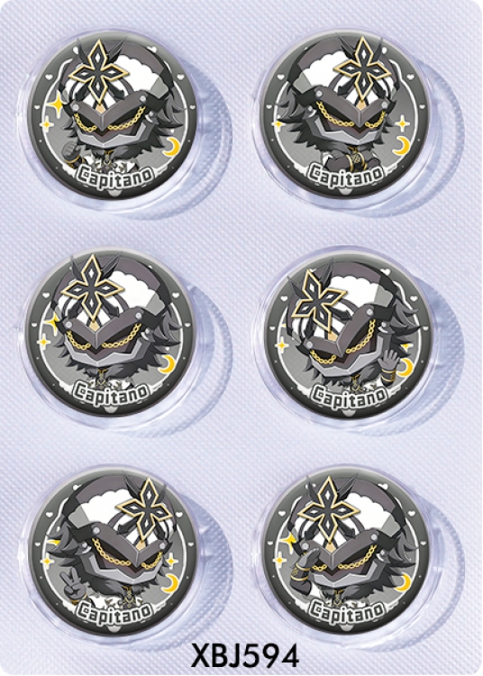 Genshin Impact Anime peripheral pill bar badge 25mm a set of 6 price for 5 sets 