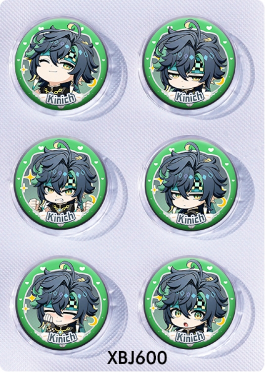 Genshin Impact Anime peripheral pill bar badge 25mm a set of 6 price for 5 sets 