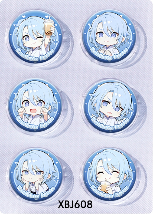 Genshin Impact Anime peripheral pill bar badge 25mm a set of 6 price for 5 sets 