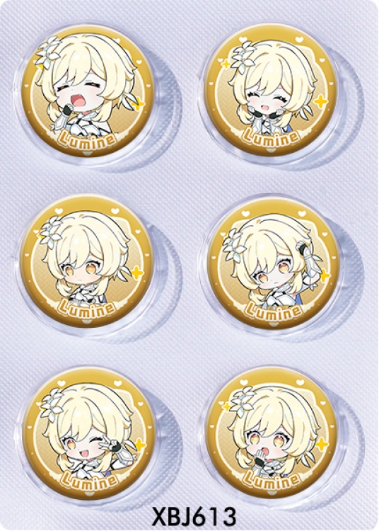 Genshin Impact Anime peripheral pill bar badge 25mm a set of 6 price for 5 sets 