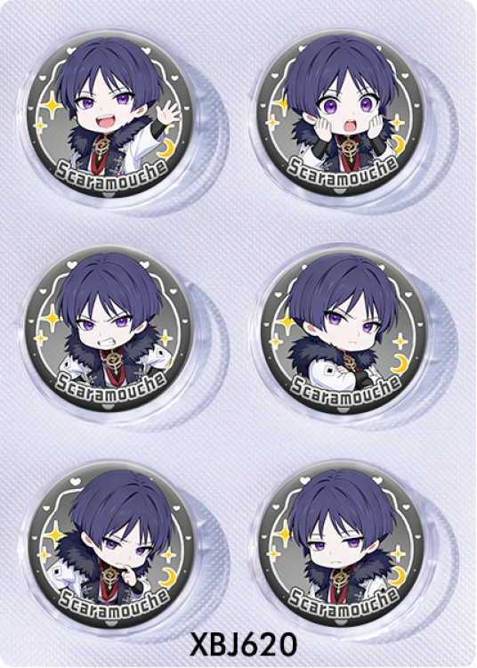Genshin Impact Anime peripheral pill bar badge 25mm a set of 6 price for 5 sets 