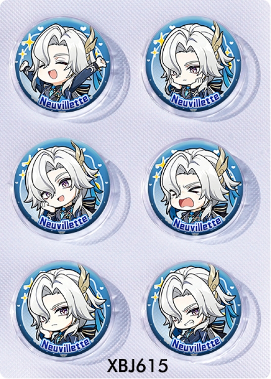 Genshin Impact Anime peripheral pill bar badge 25mm a set of 6 price for 5 sets 