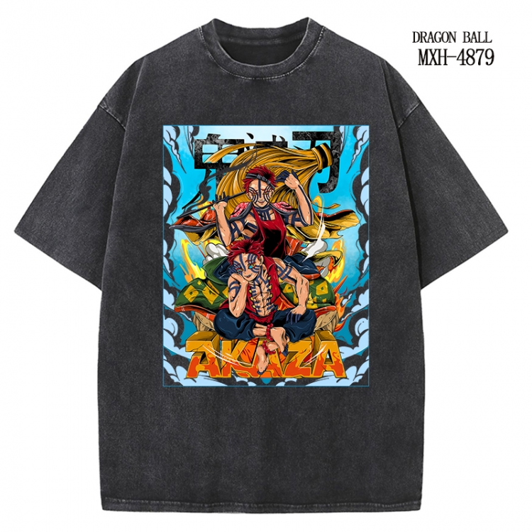 Demon Slayer Kimets Anime peripheral pure cotton washed and worn T-shirt from S to 2XL