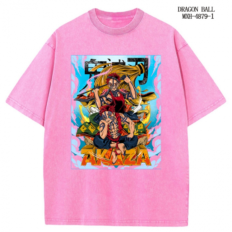 Demon Slayer Kimets Anime peripheral pure cotton washed and worn T-shirt from S to 2XL