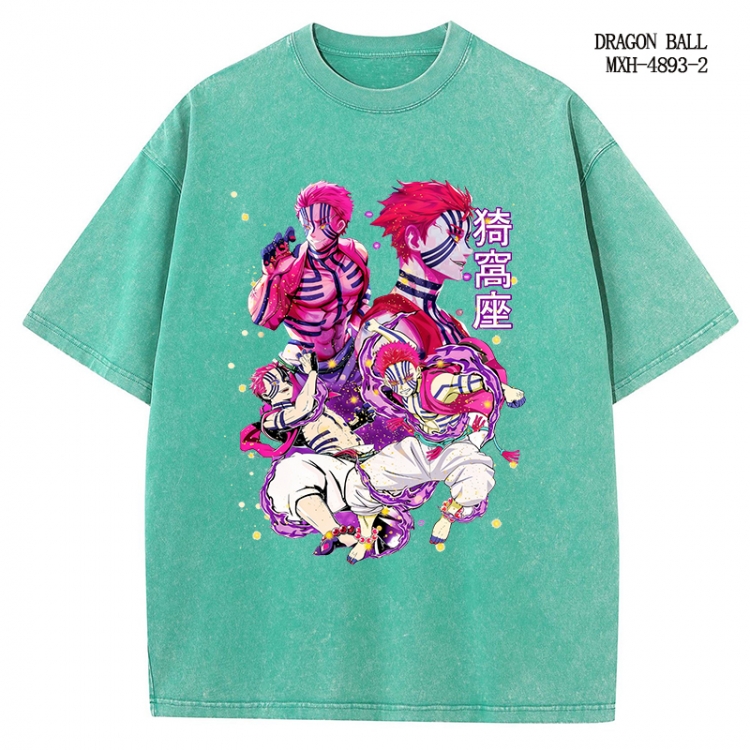 Demon Slayer Kimets Anime peripheral pure cotton washed and worn T-shirt from S to 2XL
