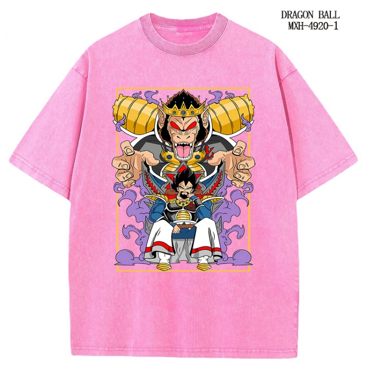 DRAGON BALL Anime peripheral pure cotton washed and worn T-shirt from S to 2XL