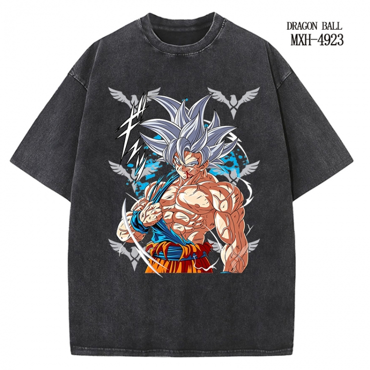 DRAGON BALL Anime peripheral pure cotton washed and worn T-shirt from S to 2XL