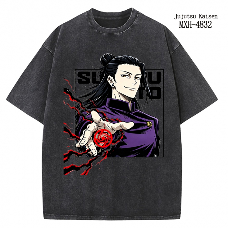 Jujutsu Kaisen Anime peripheral pure cotton washed and worn T-shirt from S to 2XL