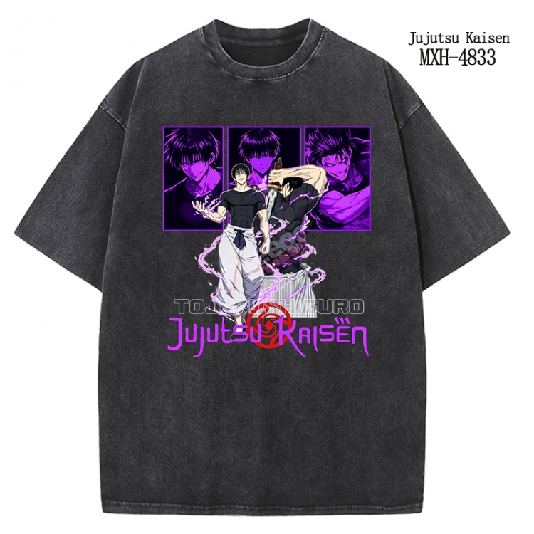 Jujutsu Kaisen Anime peripheral pure cotton washed and worn T-shirt from S to 2XL