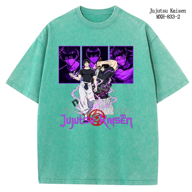 Jujutsu Kaisen Anime peripheral pure cotton washed and worn T-shirt from S to 2XL