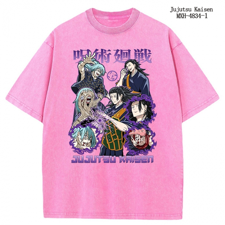 Jujutsu Kaisen Anime peripheral pure cotton washed and worn T-shirt from S to 2XL