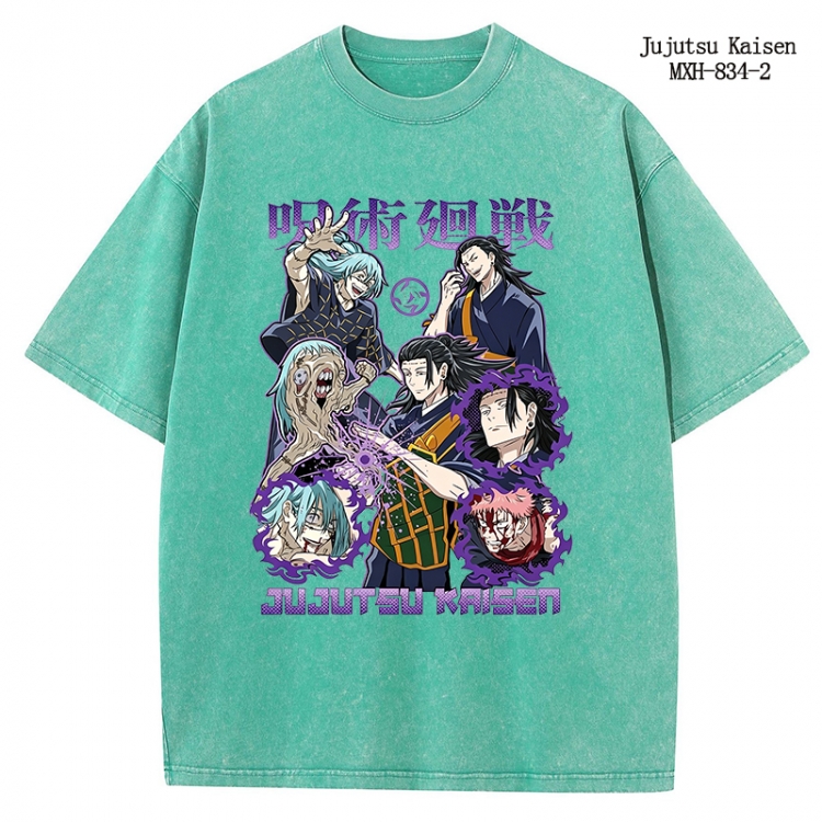 Jujutsu Kaisen Anime peripheral pure cotton washed and worn T-shirt from S to 2XL