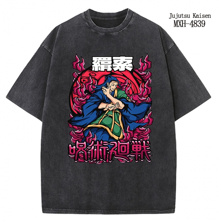 Jujutsu Kaisen Anime peripheral pure cotton washed and worn T-shirt from S to 2XL