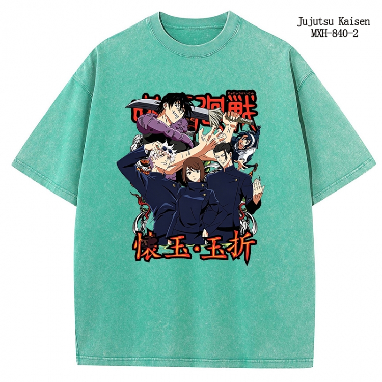 Jujutsu Kaisen Anime peripheral pure cotton washed and worn T-shirt from S to 2XL